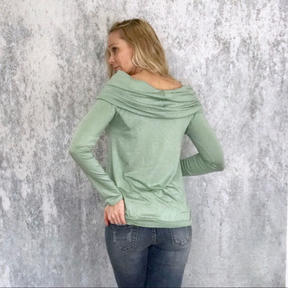 Sage off shoulder top - Picture 5 of 5
